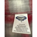 Concepts Sport  Red White Plaid Alabama Crimson Tide 'A' Logo Flannel Shirt Large Photo 3