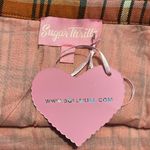 NEW Dolls Kill x Sugar Thrillz Large Real Everlasting Plaid Skirt Orange Photo 2