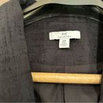 H by Halston Halston Women Textured Blazer Sz S Blk With Gold Lapel Long Sleeve Photo 2