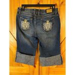 Baby Phat Vintage  jean shorts Size 9 Bermuda embroidered (4979)￼Y2K Photo 1