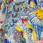 Women's Multicolor Long Sleeve Artsy Graphic Print Shirt Blouse Top Size 2XL Photo 3