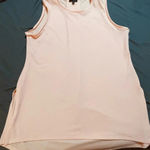 The Limited  Light Pink Tank Top Size Large  Dressy Hi-Low Flowy Crew Neck‎ Photo 0