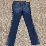 Abercrombie & Fitch  Dark Blue Embroidered Skinny Jeans Photo 4