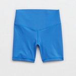 Aerie Blue Xtra Hold Up Biker Shorts Photo 0