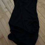 SheIn Black High Neck Tank Top Made To Be Runched Up On Sides Photo 0