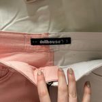 Dollhouse Pink and White Denim mini skirt  Photo 1