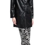 Steve Madden Black Blazer Double-Breasted Suit Jacket Photo 0