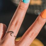 Silver Ocean Wave Ring Photo 2