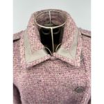 Coach  SIGNATURE Pink Boucle Wool Mohair Coat Women’s Size 10 Photo 4