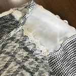 Maison Jules Knit Layered Patchwork Sweater Top Textures Anthropologie Anthro M Photo 6