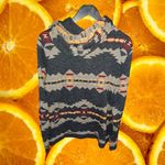 American Eagle Vintage‎  OUtfitters Aztec Design Knit Hoodie Size M Photo 4
