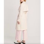 Old Navy New Double Breasted Belted Tie Waist Trench Coat Ivory Size XL Photo 3