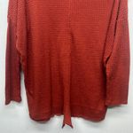 Urban Outfitters Out From Under Waffle Knit Burnt Orange Women's Thermal Sweater Large Oversized Photo 7