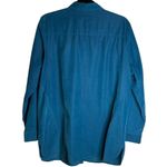 J. Jill Blue Corduroy Button Front Shirt Jacket Shacket Size Medium WTP040841 Photo 5