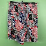 Vintage Roo Crossing Paisley Boho Shorts Pull On size small Red Photo 8