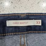 Levi's Levi’s Sz 33 Curvy Bootcut Jeans Mid Rise Flat Front Stretch Denim Blue Women’s Photo 2