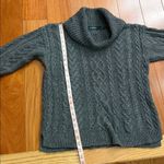 Ralph Lauren  Charcoal Cable Knit Turtleneck Sweater Size L Photo 10