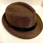 NWOT Brown Fedora hat Black Photo 0
