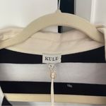 NWT KULE black and white stripe the mini ruby polo long sleeve top crop Size XL Photo 1