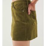 BDG Green Frayed Corduroy Mini Skirt - Size M Photo 3