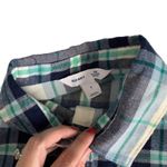 Via Penny Lane Reworked Apparel | Sublime Custom Button Down Flannel Shirt Small Blue Photo 3