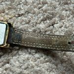 Nine West women’s vintage two tone adjustable genuine leather bracelet watch Photo 5