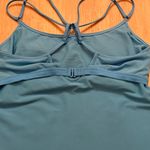 Athleta Teal Strappy Tank Top with Removable Pads, Underwire & Adjustable Straps Photo 4