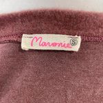 Maronie New  Animal Print Sweater Soft Knit Long Sleeve Top Dusty Rose Photo 12