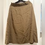 Everlane The City Stripe Shirt & Skirt Beech Brown Set Size 8 Photo 9
