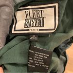 Fleet Street COPY -  Vintage Green Raincoat Jacket Size 8 Petite Photo 6