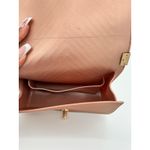 Jellypop Crossbody Bag Chevron Quilted Chain Strap Rose Gold Purse Handbag Small Pink Photo 7