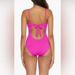 Becca  Color Code V-Wire One-Piece Swimsuit, Medium,BRAND NEW,Vivid Pink, $138 Photo 4