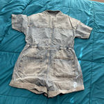 Free People Marci cuffed shortalls L Photo 7
