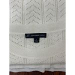 Adrianna Papell NEW Womens S White Knit Top Sweater Long Sleeve Scalloped Hem Photo 6