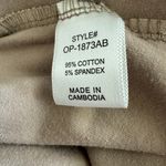 Zenana Women's Wide Waistband High Rise Full Length Leggings Beige Small Photo 7