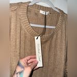 Mustard Seed NWT Polly  Pullover Pocket Sweater In Wheat Photo 3