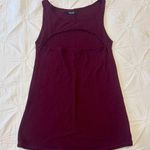 Michael Lauren  Burgundy Cutout Tank Top Photo 0