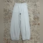 Free People  FP Beach Freya Knit Tapered Balloon Pants Size small light gray Photo 9