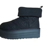 UGG NWT  Classic Mini Platform Felted Boot Bootie Black Size 7 Photo 4