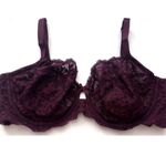 Victoria's Secret  Body by Victoria Dark Violet Lace Unlined Demi Underwire Bra Photo 0