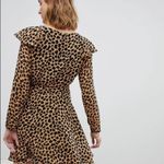 Free People  cheetah‎ ruffle wrap frenchie dress Photo 4
