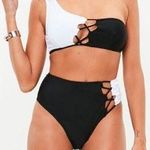 Missguided mono one shoulder high waisted bikini Photo 0