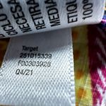 Tabitha Brown Puff Sleeve Midi Dress Mixed Floral Polka Dot A Line Blue Orange 2 Photo 6