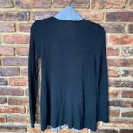 Donna Morgan  Black Gray Ribbed Knit Toggle Cardigan Sweater Women's Size Small Photo 5