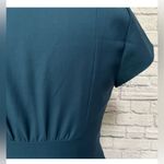 J.Crew  teal dress Super 120s Wool banquette sleek blue/green sheath sz 10 Photo 3