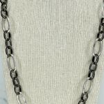 Liz Claiborne Open Oval Long Chain Link Necklace Photo 6