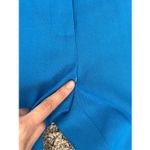 Diane Von Furstenberg  Blue Gian Wool Blend Slim Skinny Trouser Pant Zip Ankles 6 Photo 6