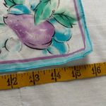 Blue boarder fruits print bandana 0819 White Photo 2