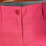 Talbots  Stretch Chino Shorts Flat Front 6" Inseam Womens 10 Pink Golf Summer‎ Photo 2