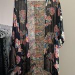 West Kei Black Fringe Kimono Jacket Photo 0